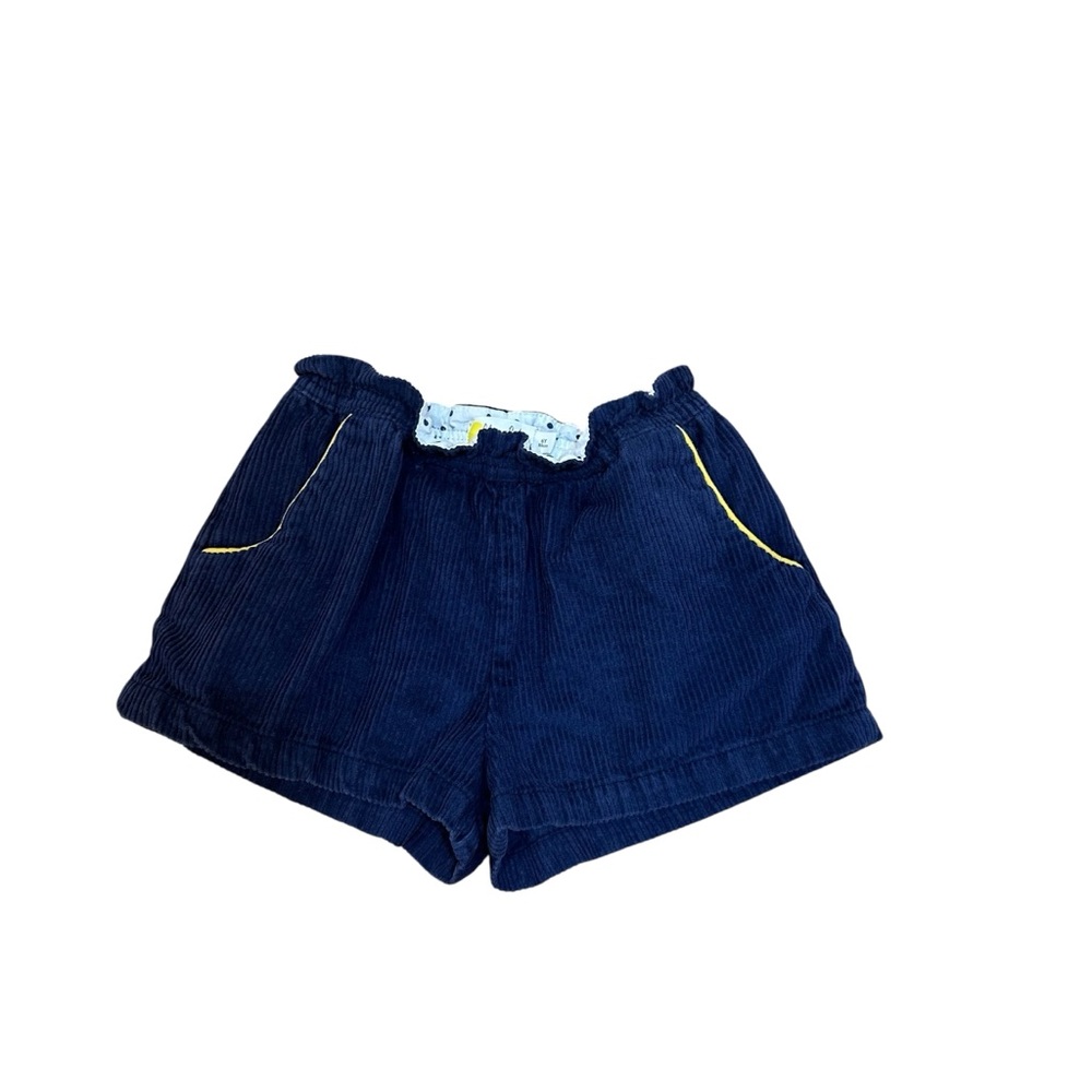 Mini Boden Girls Corduroy Navy Blue Shorts Size 6